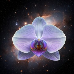 Orchid in cosmic nebula