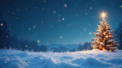 Beautiful starry snow Christmas overlay. Christmas
