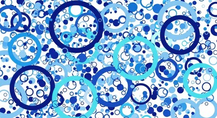 Abstract circular patterns in shades of blue and teal with subtle textural elements