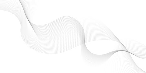 Abstract wave element for design. Digital frequency track equalizer. Stylized line art background. Vector illustration. Wave with lines created using blend tool.	