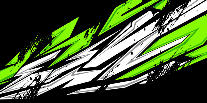 car livery graphic vector. abstract background design for vehicle vinyl wrap and sports car, racing car, rally, and decal
