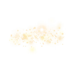Abstract Shiny Gold Glitter Element Golden Sparkle Decorative Design