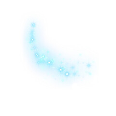 Blue Glitter Sparkle Dust Shimmering Confetti Overlay