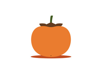 Persimmon, an exotic tropical whole fruit