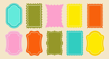Decorative Label Frames Collection for Creative Design Projects