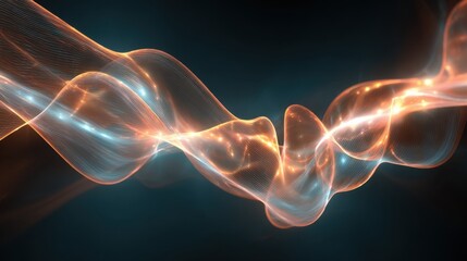 A mesmerizing flow of vibrant light creates an enchanting scene evoking a sense of wonder.