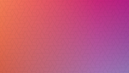 Geometric Hexagonal Pattern with Pink Purple Gradient Background Keywords: geometric, pattern