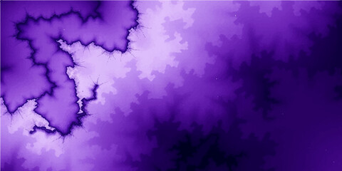 Abstract watercolor painting of a dark blue sky and purple clouds with artistic texture and grunge ink splash design