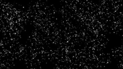 Christmas background with light and snowflakes falling down, stars, snowflakes.