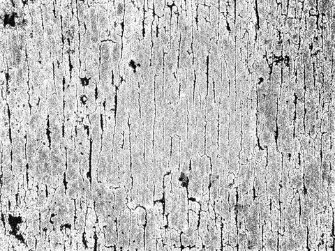 Distressed Plastisol Ink, Grunge Cracked Texture Overlay. For Retro T-shirt designs. Rough Dirty Worn Effect. Vintage Isolated Pattern.
