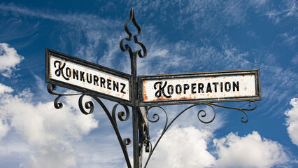 Signposts the direct way to cooperation versus competition