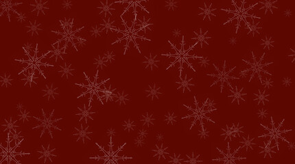 Christmas background with light and snowflakes falling down, stars, snowflakes.
