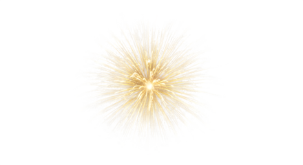 Golden firework isolated on transparent background is a beautiful and festive way to celebrate any special occasion, such as a birthday, anniversary, or holiday, and it is a great way to add