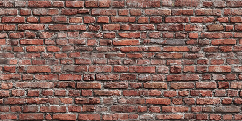 Naklejka premium Red brick seamless pattern suitable for backgrounds and designs