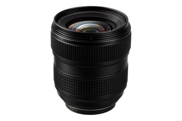Professional Zoom Camera Lens Isolated on a Transparent Background