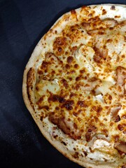 Chicken Goat Cheese Honey Pizza Top View