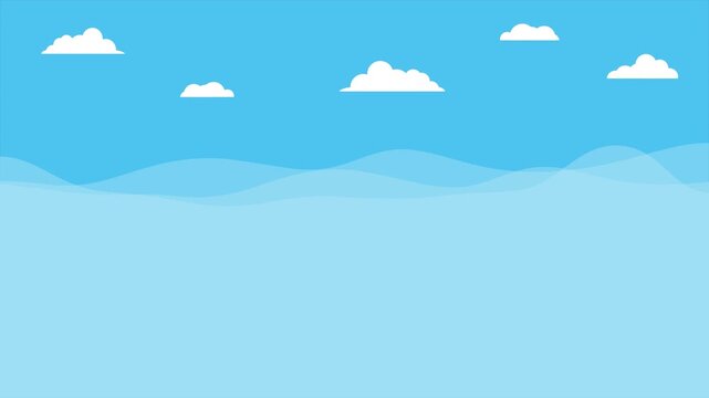 Water waves background loop