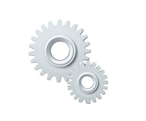Modern gears interlocking, symbolizing teamwork and collaboration, perfect for conveying complex processes and engineering solutions, showcasing the power of connection and innovation