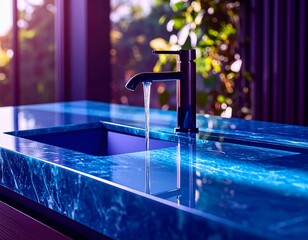 faucet in a bathroom