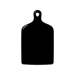 Cutting board silhouette icon kitchen utensil vector Vector, illustration