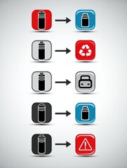Guide to Battery Disposal and Recycling With Clear Icons and Instructions