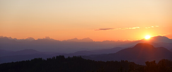 Abend in den Karawanken, K&auml;rnten
