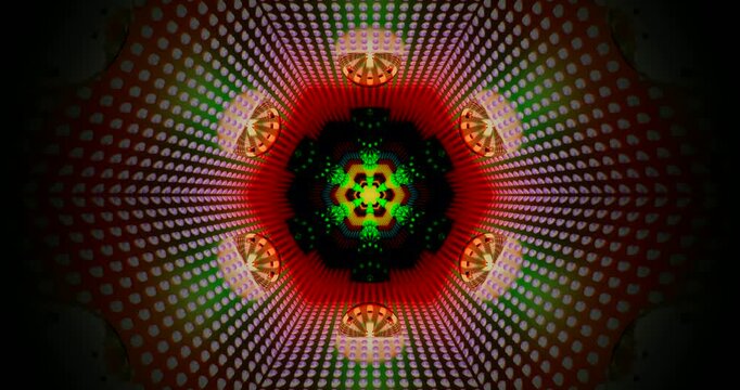 Tunnel video vj loop screensaver provides captivating visual experience with seamless rhythm and dynamic colors