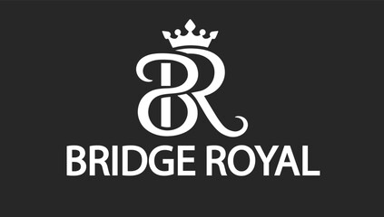 BR Royal Crest Monogram Logo, BR Monogram Logo, Royal BR Logo, BR Crown Emblem, Luxury BR Initials, Elegant BR Logo, BR King Logo Design, Premium BR Monogram,