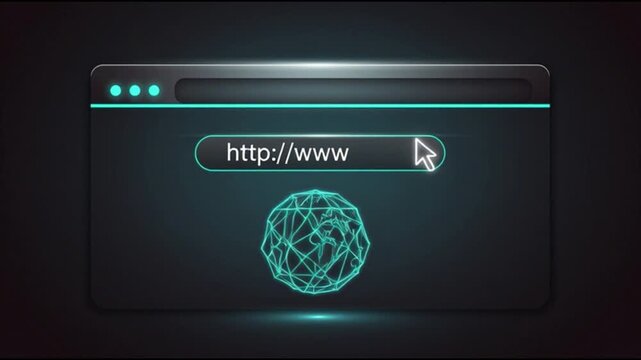 Sleek Digital Browser Window with http//www.website