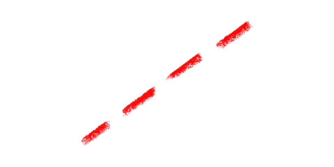 Red Diagonal Brush Strokes Isolated Artistic Expression Graphic Element Painted Texture Design on transparent background