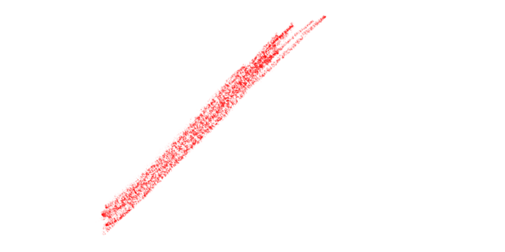 Red Scribble Line Texture Drawing with Rough Edges Art Element Backdrop Isolated Simple Design on transparent background