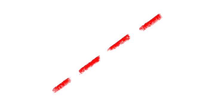 Red Diagonal Brush Strokes Isolated Artistic Expression Graphic Element Painted Texture Design on transparent background