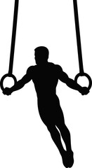 Gymnast Ring Editable Vector AI File | Adobe Illustrator | Export to SVG, EPS, PDF, PNG, DXF, JPEG
