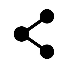 Social network share icon vector graphic for digital media Vector, illustration