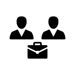 Abstract geometric shape in solid black