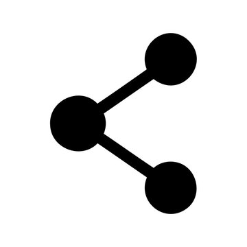 Social network share icon vector graphic for digital media Vector, illustration