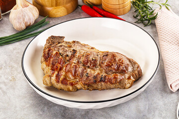 Grilled pork sirloin for dinner