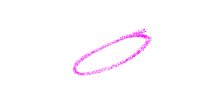 Pink Circle Outline Grunge Style Element Illustration Drawing Design Hand Drawn Texture on transparent background