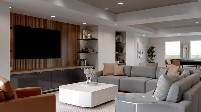 Explore the details of a cozy living room featuring stylish decor, comfortable seating, and ample natural light enhancing its warmth