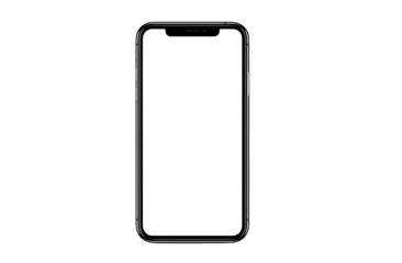 Modern smartphone, blank screen
