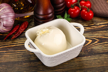 Italian soft young cheese burrata