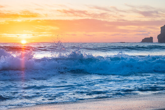Sunset over the ocean - Portugal