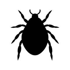 Tick insect parasite outline icon vector illustration Vector, illustration