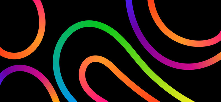 Wave Color Lines Pattern. Abstract Background with Gradient Line Shapes. Vector Graphic with Curve Rainbow Ribbons.jpg