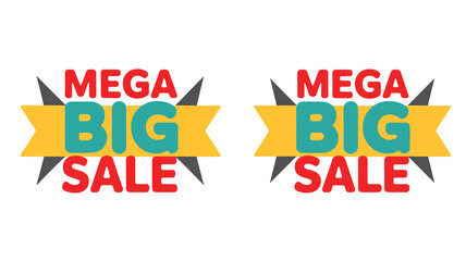 Announcing mega big sale event promotion for business marketing