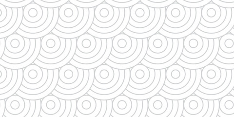 Seamless circles pattern decoration. Vector spiral ornament floral design. Circle swirl pattern fabric texture geometric art wallpaper.