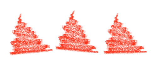 Christmas Trees Holiday Season Festive Season Christmas Decor Red Color Black Background on transparent background