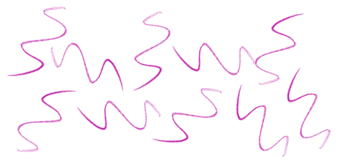 Dynamic magenta lines rhythmically dance and weave creating abstract energy Artistic movement on transparent background