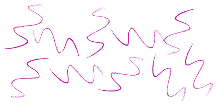 Dynamic magenta lines rhythmically dance and weave creating abstract energy Artistic movement on transparent background