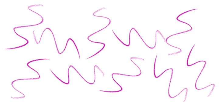 Dynamic magenta lines rhythmically dance and weave creating abstract energy Artistic movement on transparent background